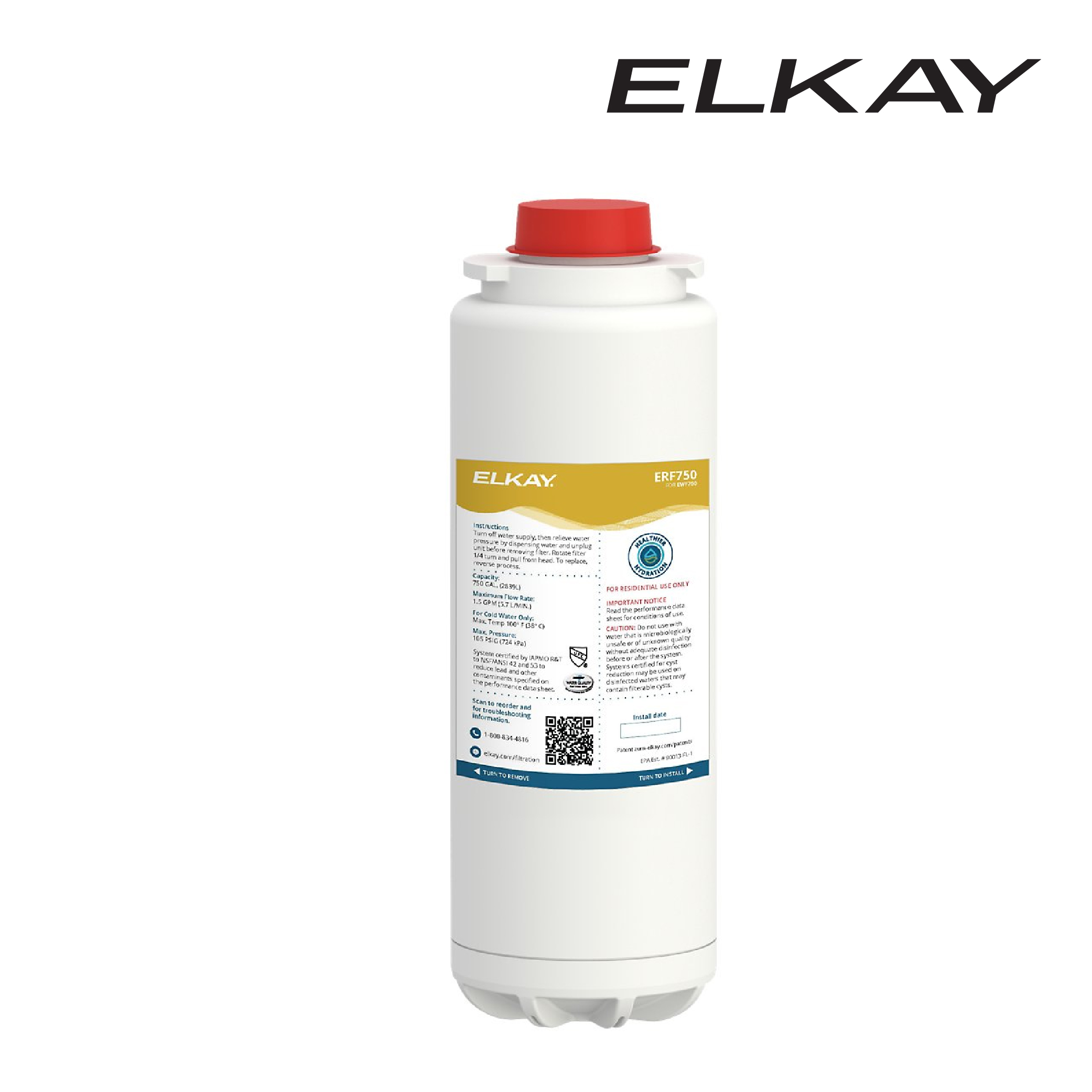Elkay® 750-gallon Residential Replacement Filter
